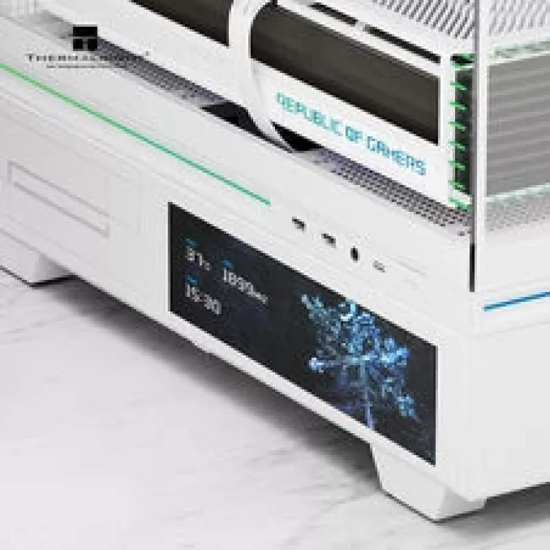 Thermalright TL-M10 Vision PC-Enclosure, Mini-Enclosure, mATX, RGB, Tempered Glass - White