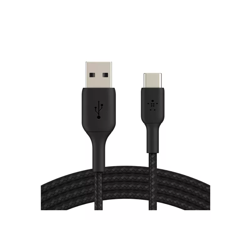 Braided USB-C USB-A 3m Black