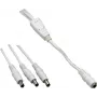 VOLTCRAFT Niedervolt-Connection Cable Niedervolt-Socket - Niedervolt-Plug 5.5 mm 2.5 mm 1.10 m 1 pc(s) (072959C)