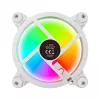 SAVIO FAN-01 WHITE 4-pack 120mm ARGB fan including controller and remote control