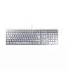 Keyboard CHERRY KC 6000 SLIM Universal USB QWERTZ German Silver