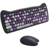 Wireless keyboard and mouse set CANYON HSET-W6 Kitty Edition – violet