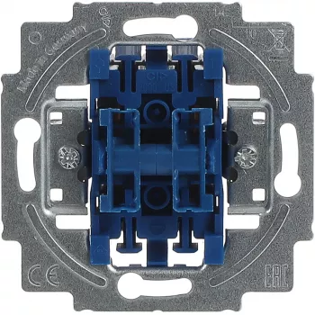 Switching Insert module, busch jaeger 2000/4 US, 250 V, blue/silver