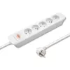 Power Extension Qoltec 50276 1.8m 5 AC Outlets Indoor White