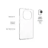 Back cover FIXED for Xiaomi Redmi Note 14 Pro 4G, transparent TPU protective case