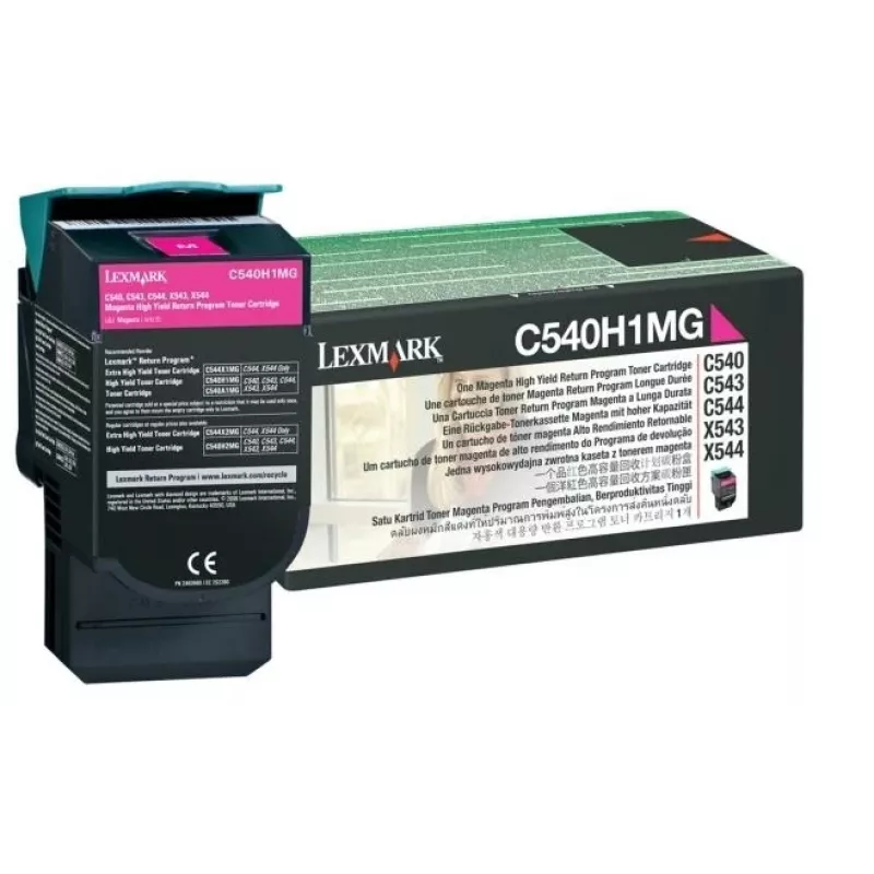 Lexmark C540H1MG - Toner magenta - for C540, C543, C544, C546, X543, X544, X546, X548