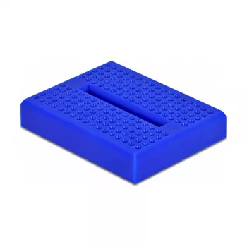 Breadboard DELOCK 18322, plastic prototype board, blue, 36×46×10 mm