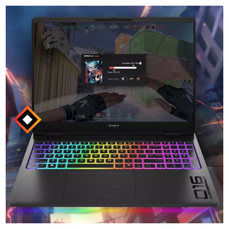 HP OMEN by MAX 16-ah0095ng CU 9 275HX, NVIDIA GeForce RTX 5080, 32GB 2TB SSD W11Home - Keyboard layout might be German