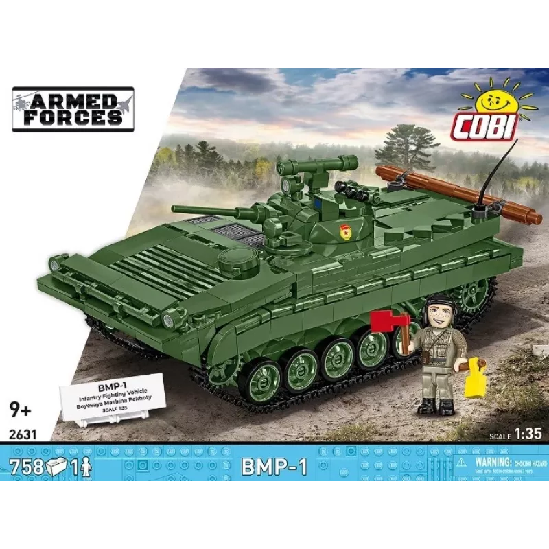 Construction set Cobi Blocks BMP-1 758 pieces - scale model building bricks