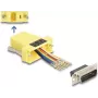 DeLOCK D-Sub 15 pin female to RJ45 female Assembly Kit yellow VGA RJ-45
