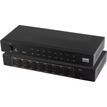 HDMI splitter ShiverPeaks 05-03016 — 1× input to 16× outputs, supports 4K2K