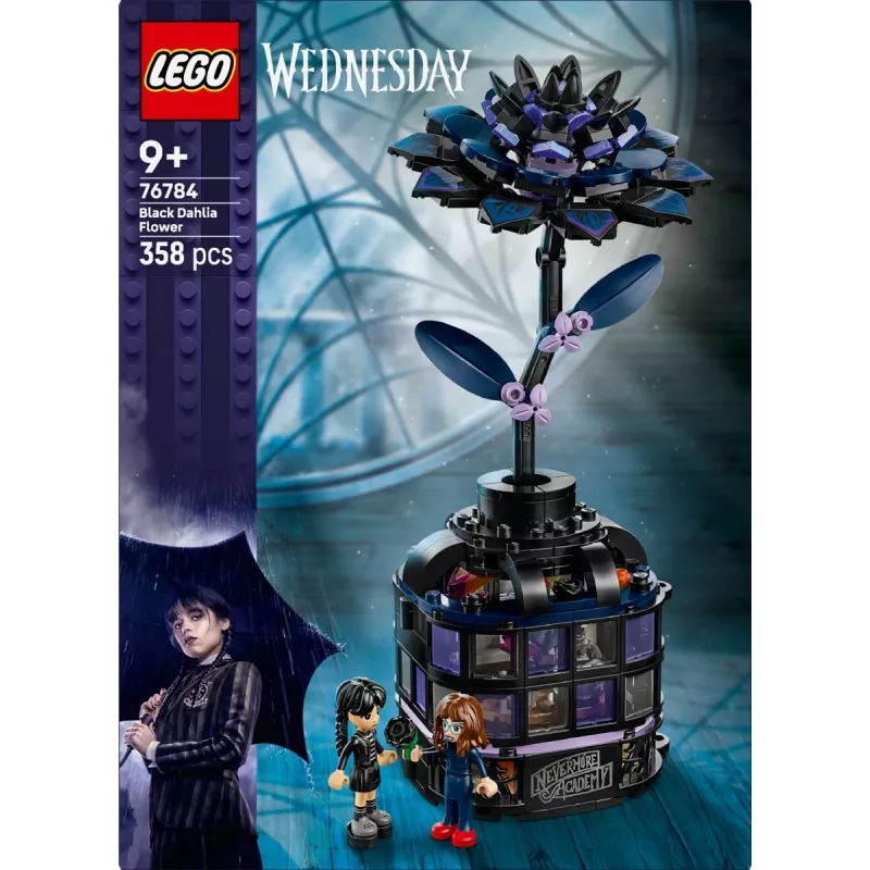 LEGO building set LEGO Wednesday 76784 Black Dahlia Flower — decorative model, 358 pcs, 9+ years