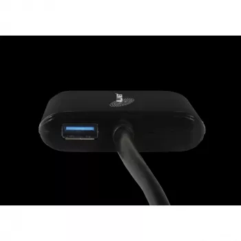 USB 3.0 network adapter ALLNET ALL-NC-2G-102-USB-A with 2x Gigabit Ethernet and 1x USB hub