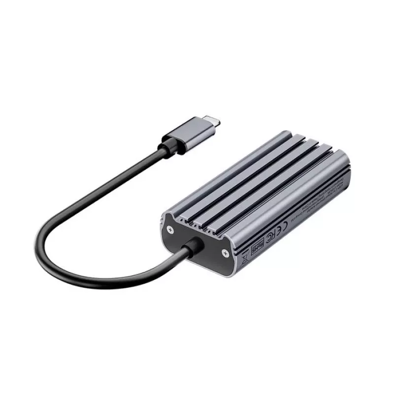 USB-C to RJ45 Adapter Unitek U1343AGY01 — 5 Gbps Ethernet, USB-C (male) to RJ45 (female), grey, 0.15 m cable