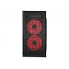 GEMBIRD CCC-FORNAX-950R Gaming design PC case 3 x 12 cm fans red