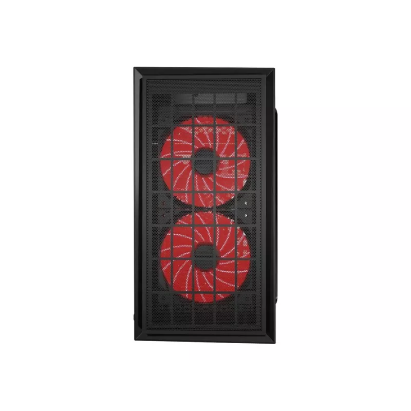 GEMBIRD CCC-FORNAX-950R Gaming design PC case 3 x 12 cm fans red