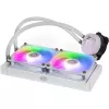Liquid cooling kit Cooler Master MasterLiquid 240L Core ARGB White — 240 mm radiator, 120 mm fans, supports LGA1700/AM5/AM4 and older sockets