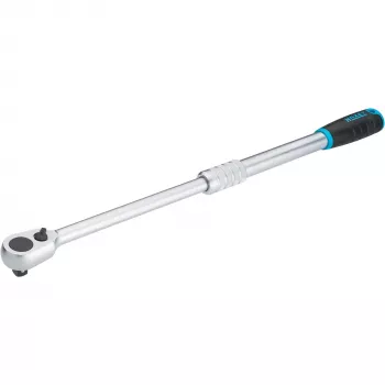 HiPer Fine-Tooth Reversible Ratchet 916HPLG, 1/2 (black/Blue, extendable, Operating Angle 4°, Ball Lock)