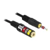 Audio Cable DeLOCK 84668 3m 3.5mm Black