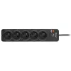 Tracer PowerGuard PRO Black 5 AC outlets 1.6 m 3680 W