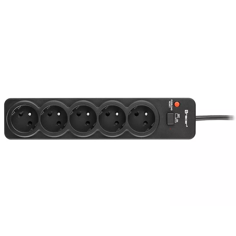 Tracer PowerGuard PRO Black 5 AC outlets 1.6 m 3680 W
