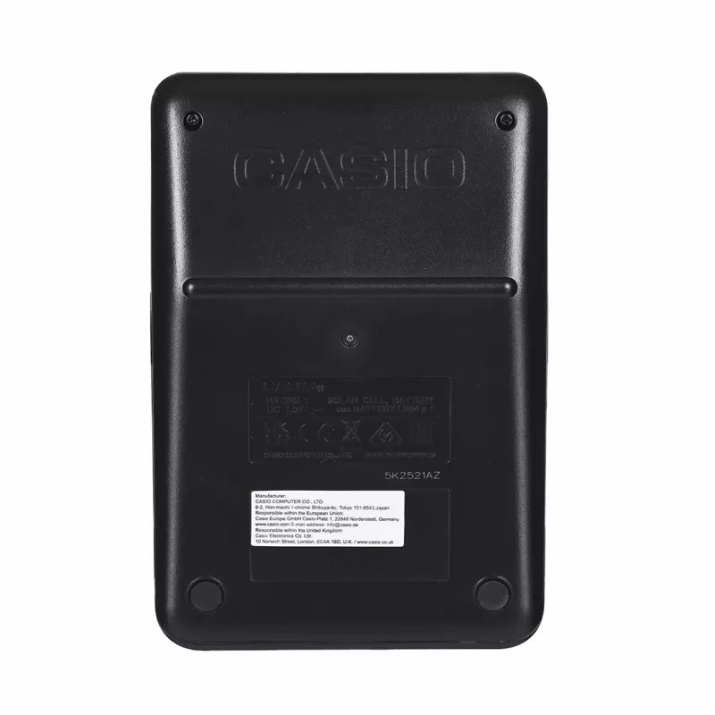 Desktop Basic Calculator CASIO MS-8F – 8-digit, battery/solar, 26 keys, currency & tax functions, profit calc, black