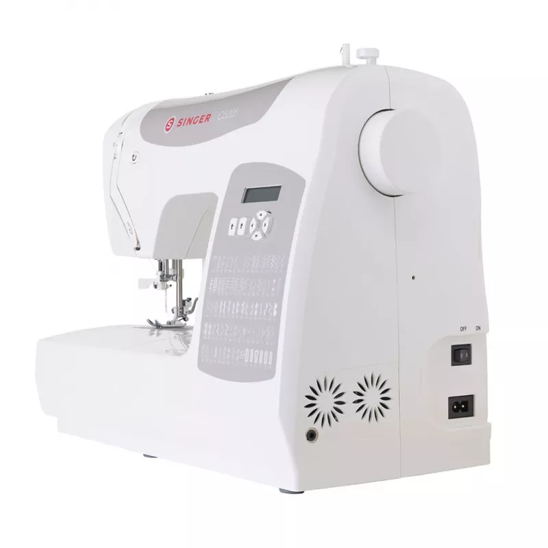 Computerised sewing machine SINGER C5205 Electric Grey White 1 Step