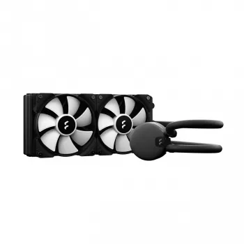 All-in-one liquid cooler Fractal Design Lumen S24 v2 RGB — 240mm radiator, 120mm RGB fans, Black