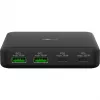 GOOBAY multiport USB-C PD GaN desktop charger 65 W, black