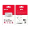 USB Type-A Gender Changer Unitek A1034NI, silver, USB 2.0/3.2 Gen1, up to 5 Gbit/s, zinc housing, 36×16.7×5.7 mm