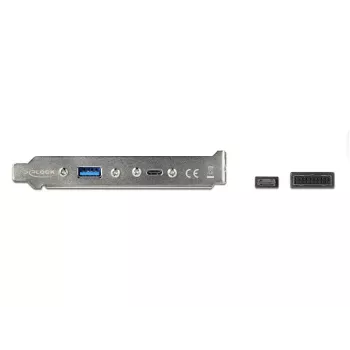 Slot Bracket DeLOCK 89934 with 1 x USB Type-C and 1 x USB Type-A Port
