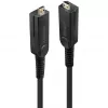 Lindy 10m Fibre Optic Hybrid Micro-HDMI 18G Cable with Detachable HDMI and DVI Connectors
