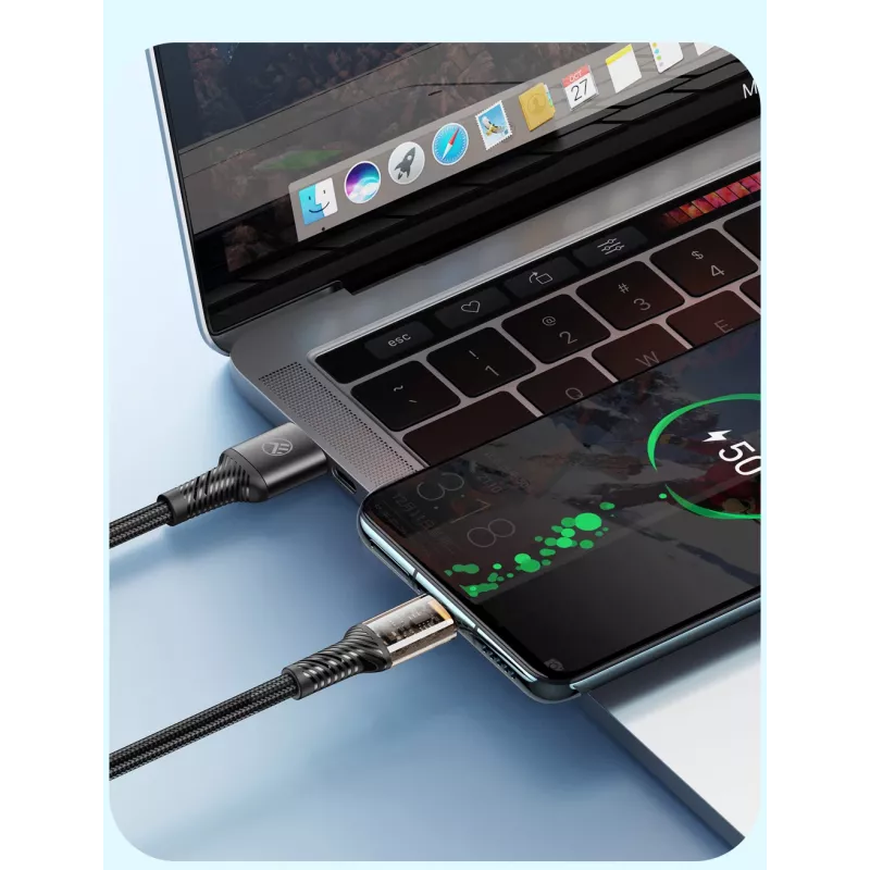 USB Type-C data cable Tellur TLL155711, 3A current, 100 cm, black