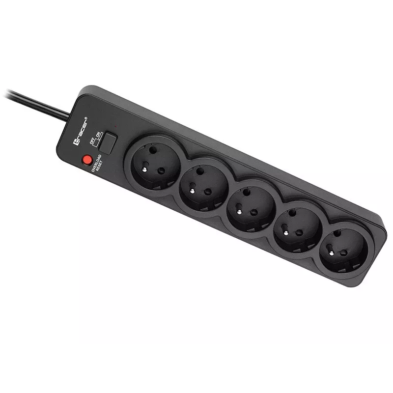 Tracer PowerGuard PRO Black 5 AC outlets 1.6 m 3680 W