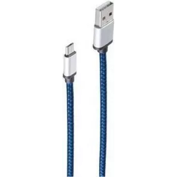 ShiverPeaks BS14-50020 - 0,9 m - USB A - Micro-USB B - USB 2.0 - 480 Mbit/s - Blue