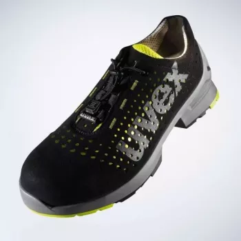 Safety shoes Uvex 85438 Unisex Adult Black Lime Polyurethane Micro velour