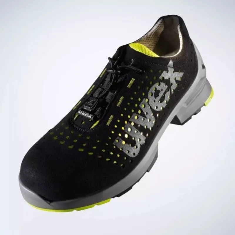 Safety shoes Uvex 85438 Unisex Adult Black Lime Polyurethane Micro velour
