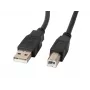 Lanberg CA-USBA-11CC-0010-BK USB cable 1 m 2.0 USB B Black