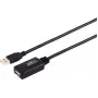 USB cable S/CONN 13-26085 USB 2.0 15 m USB A Black