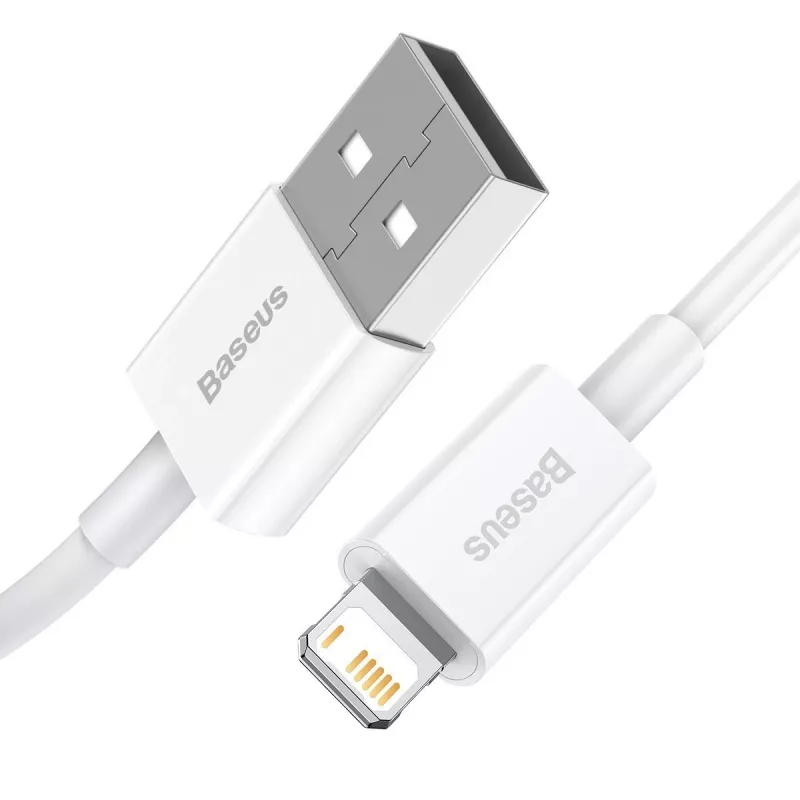 Baseus CALYS-A02 mobile phone cable White 1 m USB A Lightning