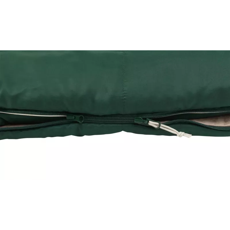 Sleeping bag Outwell Contour Prime adult rectangular polyester 850×2200 mm, max user height 190 cm, green