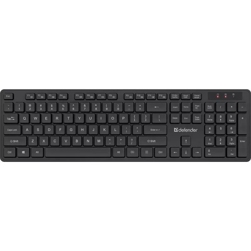 Wireless keyboard and mouse set DEFENDER C-993 RF 45996 — RF connection, compact layout
