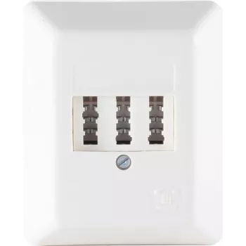TAE Socket ShiverPeaks 74050W surface-mount connector, white RAL9010