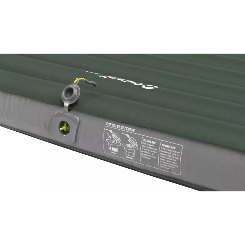 Inflatable double mattress Outwell 400124 — 1200×1950×110 mm, polyester/PVC, green