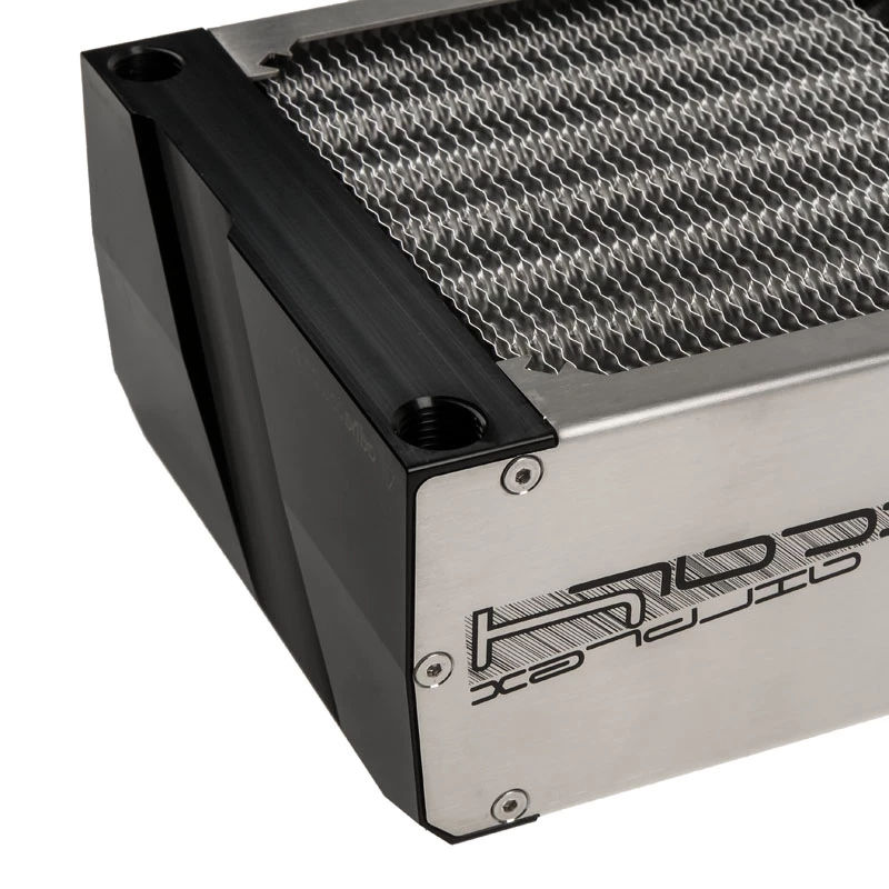 Radiator Aqua-Computer airplex radical 4/480 — Aluminium/Copper/Stainless steel, 520×140×73 mm