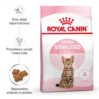 Dry cat food Royal Canin Kitten Sterilised 3.5 kg — poultry, 34% protein, 12% fat