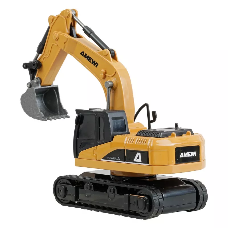 Excavator RC model Amewi 22744 1:64 scale, electric motor, LiPo 200 mAh, for ages 6+
