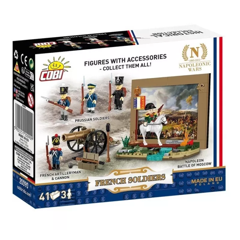 French Soldiers Building Blocks Set, 41 Pieces