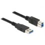 USB Cable DeLOCK 85066 USB 3.2 Gen 1 1m USB A USB B Black