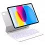 Folio case with Bluetooth keyboard Inateck KB09119-10 for Apple iPad 11 inch (27.9 cm) – white, 500 mAh battery